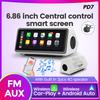 6.86 Inch Dual Speaker Car Monitor Wireless for CarPlay Android Auto Smart Screen FM Transmitter TF Video Player Central Control