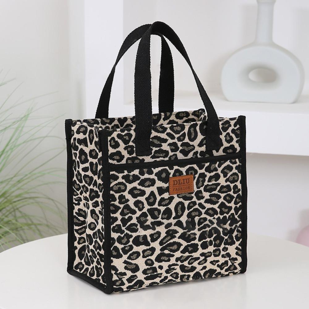 New Thickened Floral Print Lunch Bag Thermal Waterproof Insulation Bag Large Capacity Portable Handbag