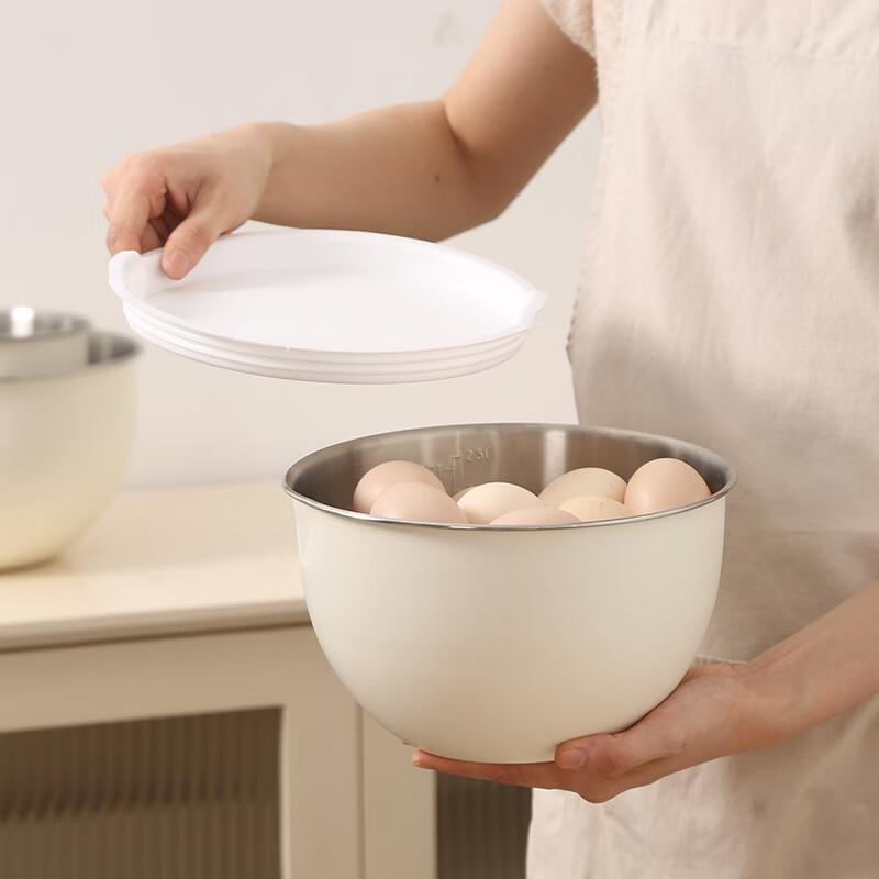 304 Stainless Steel European Style Mixing Bowl 16CM with Lid