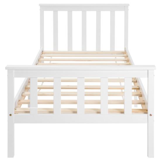 Modern Wooden Single Bed Rack Frame with Headboard Bedroom Decoration Furniture