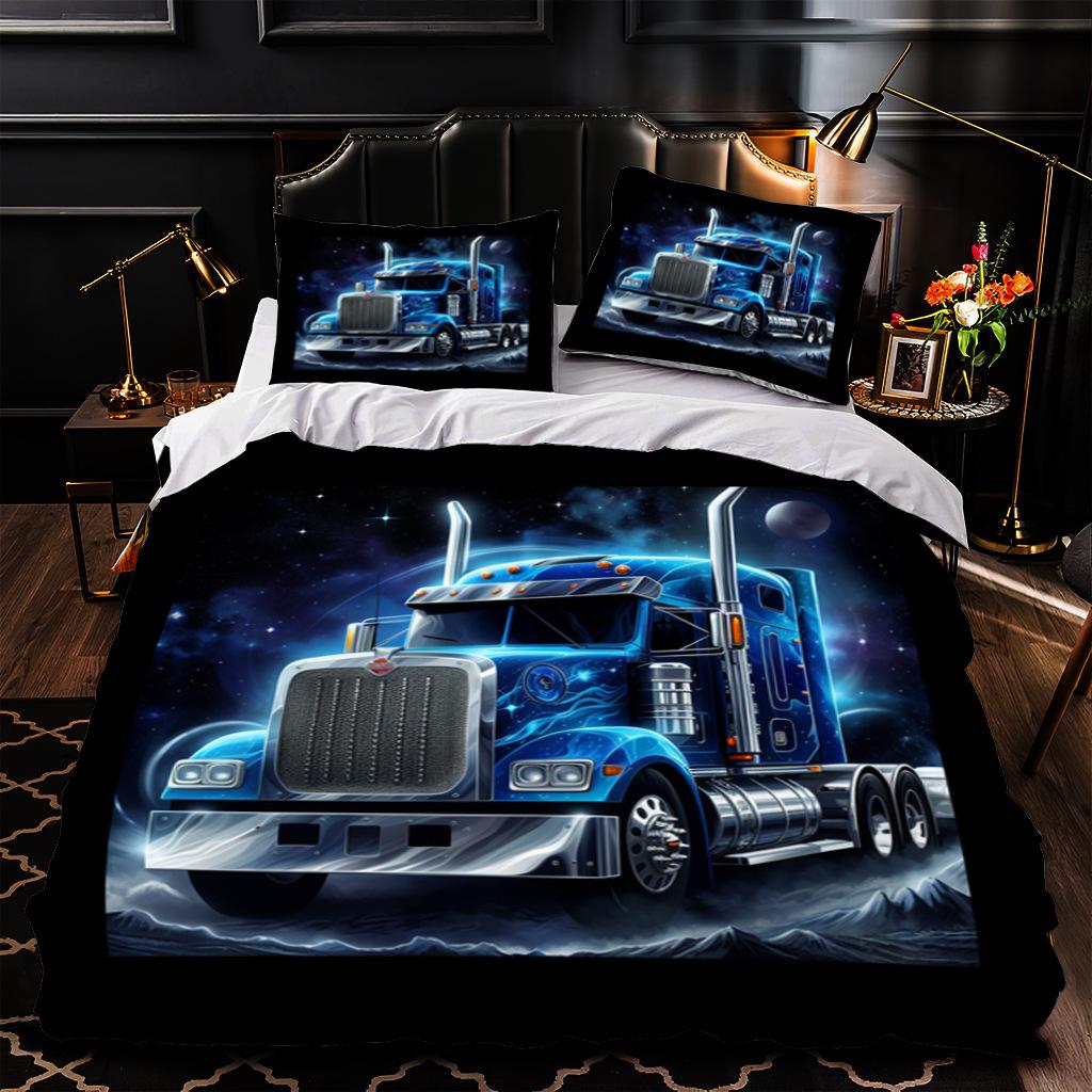 Transformers Sci-Fi Printed Bed Three-Piece Set, Bedding, Digital Printed Bedding