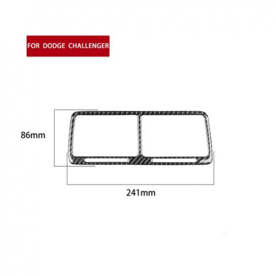 For Dodge Challenger 2008-2014 Carbon Fiber Central Air Vent Outlet Cover Trim