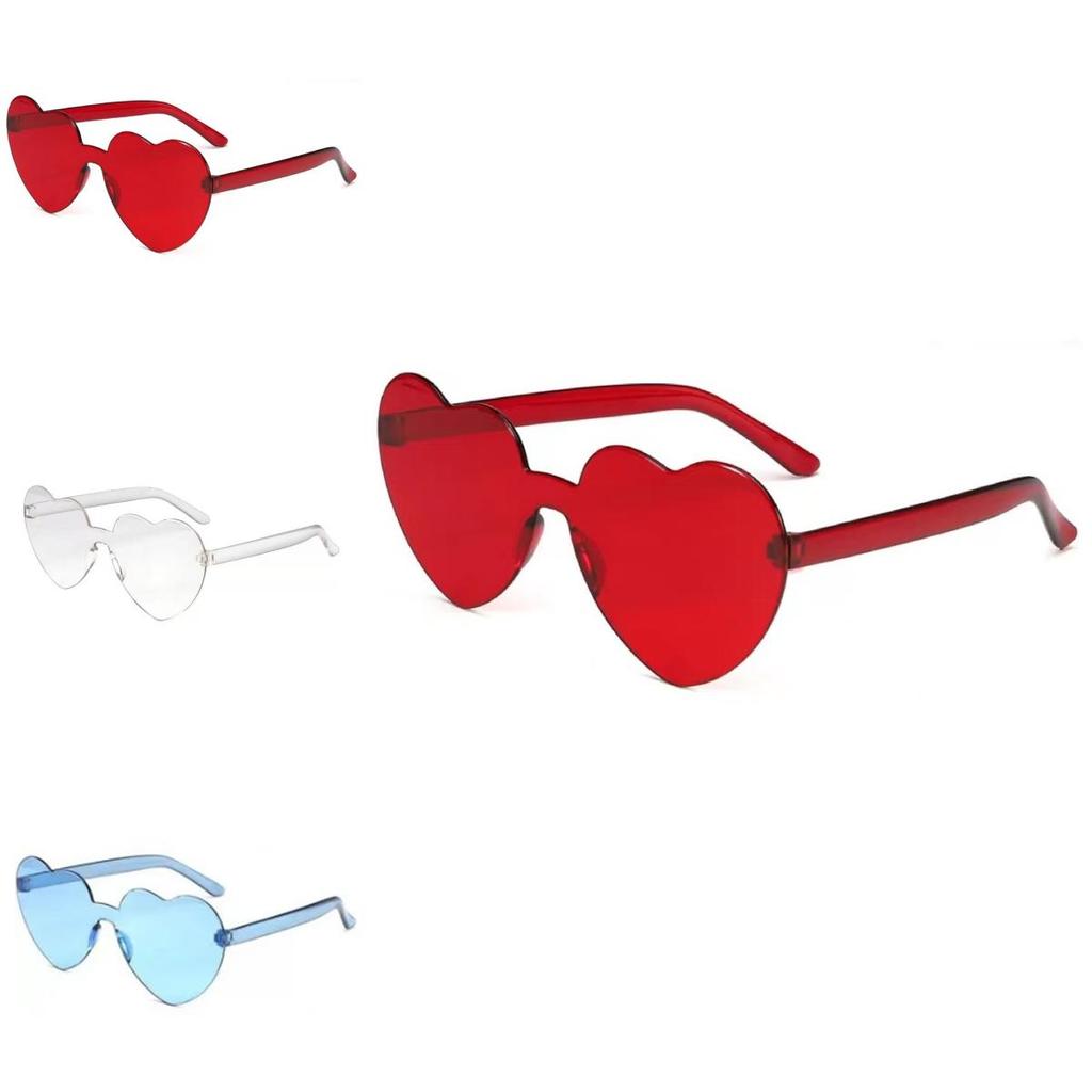 Fashionable Heart Shaped Sunglasses In Candy Colors