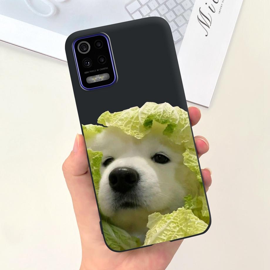 For LG K52 Q52 2020 Phone Case Soft Matte Silicone Capa For LGK52 LGQ52 2020 Funda Goothic Style Cartoon Back Cover Cute Pattern