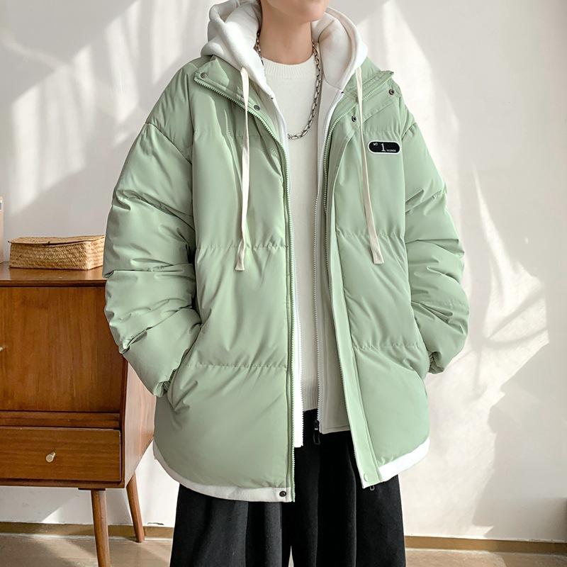 

Мужской и женский одинаковый зимний тренд Свободная утолщенная хлопковая одежда Хлебная одежда Парные хлопковые куртки 3XL