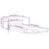 Floor Sofa with Sleeping Function Grey 112x174x55 Cm Artificial Leather