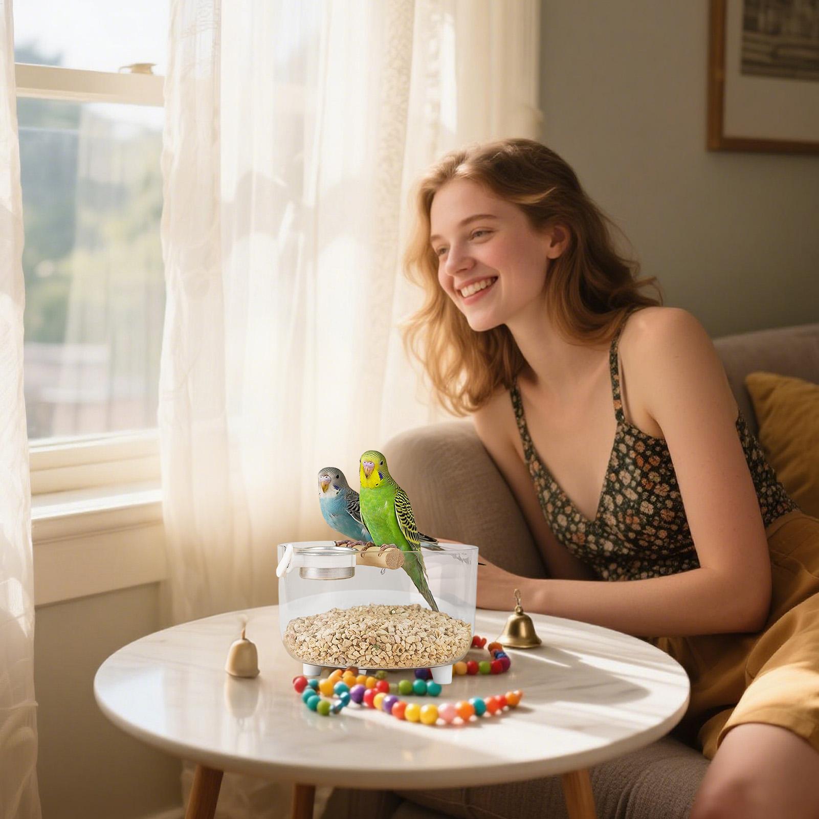 Bird Perch Stand Tabletop Parrot Playstand Perch With Removable Stainless Steel Feeder Bowl Parrot Toilet Playstand For Small China Mainland