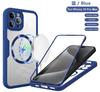 Qicai 360 magnetic suction is suitable for iPhone17Pro case and film integrated mobile phone case Apple 16 all-inclusive anti-drop protective case.