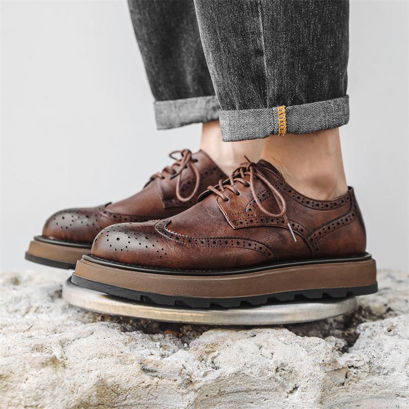 Men's Versatile Leather Shoes: 2025 Summer Casual & Formal Fashion