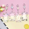 Bear Cartoon Acrylic Card Holder Rabbit Lanyard Bus Card Box Rabbit Card Case  Female/Students