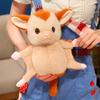Plush Sugar Glider Toy Animal Zoo Souvenir Soft Stuffed Animal For Kids And Adults