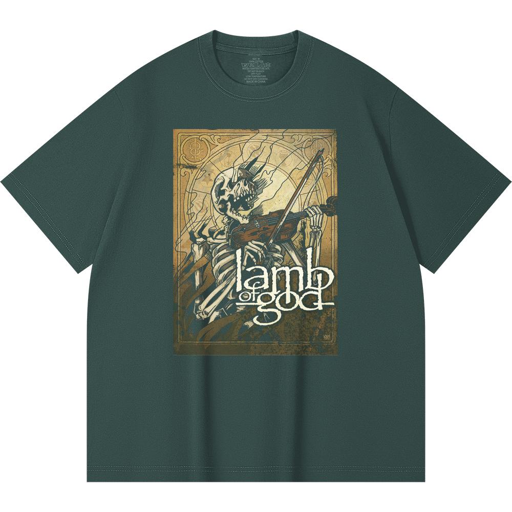 230 Gsm 100% Cotton Heavy Metal T-Shirt  Rock Band Popular Music Print Unisex Heavy Cotton T Shirt