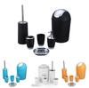 Bathroom Accessories Six Piece Plastic Washroom Set With Toothbrush Cup And Storage For Gift And Office