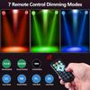 18 LED RGB Stage Par Light DMX512 Sound Activated Strobe Disco Lamp with EU/US Plug for DJ Wedding Bar Club Christmas Party Lighting Decor