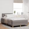 VidaXL Lit à ressorts avec matelas taupe 120x200 cm en tissu 3338990