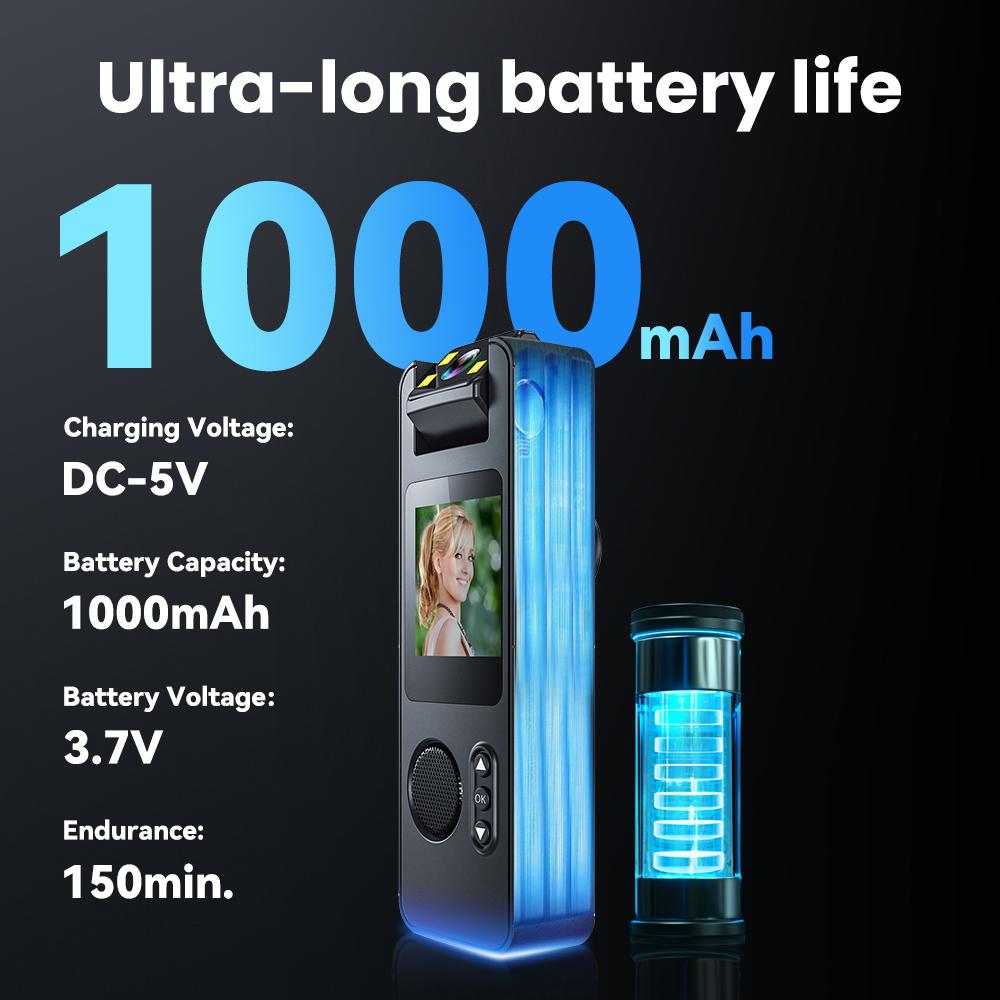 

Натільна камера 1080P із записом аудіо та відео. Носима натільна камера, Wi-Fi-камера з кутом огляду 180 градусів чорний