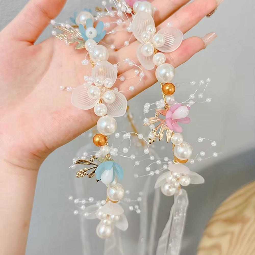 Imitated Pearl Kids Flower Crown Bohemian Head Hoop Cute Head Wreath  Girls Adult Hair accessories