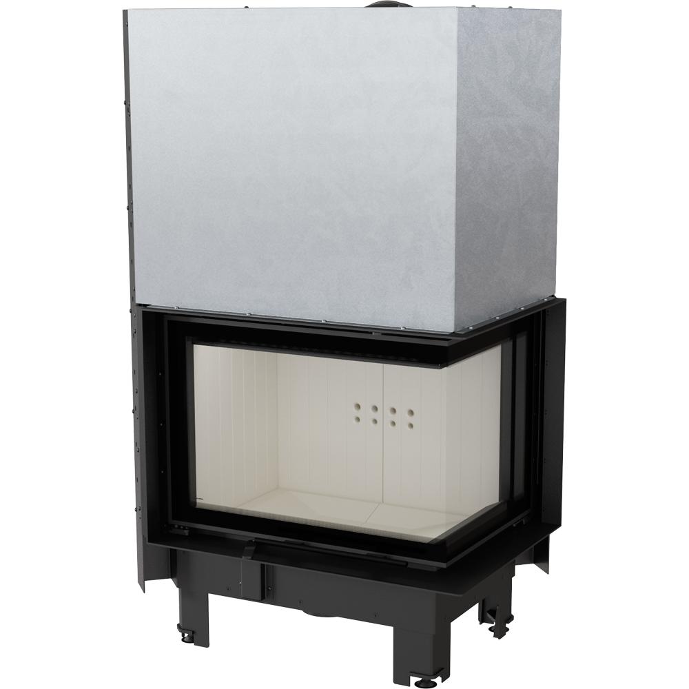 Steel fireplace KRATKI MBZ right 13 kW Ø 200 Lift-up