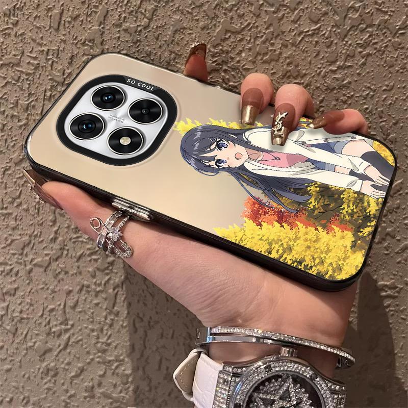 Anime S-Sakurajima M-Mais Frosted Case for Xiaomi Redmi Note 14 13 12 10 Pro Plus 11S 14C 13C 12C 9C 11S K70 K60 A2 A1 Cover