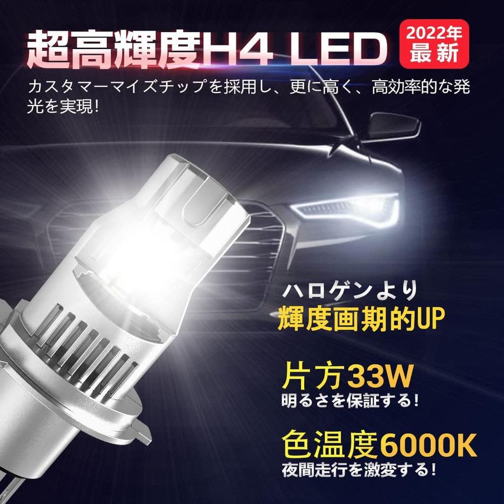 SUPAREE H4 LED Headlight, Explosive Light, Hi/Lo Vehicle Inspection, LED Bulb for Cars, H4