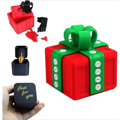 Funny Prank Gift Middle Finger Novelty Christmas Gift Adult Toy Surprise Pop Up Box With Screws Annoying Present For Friends