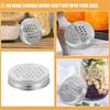 45388 Pcs Grater Cover for 70mm for Mason Jar Grater Stainless Steel Multipurpose Food