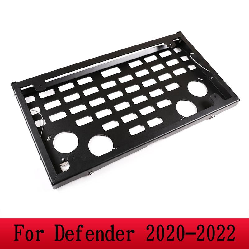 For Land Rover Defender 110 2004-2025 Aluminum Alloy Car Tailgate Tray Rack Cargo Luggage Rack Foldable Storage Rack Accessories