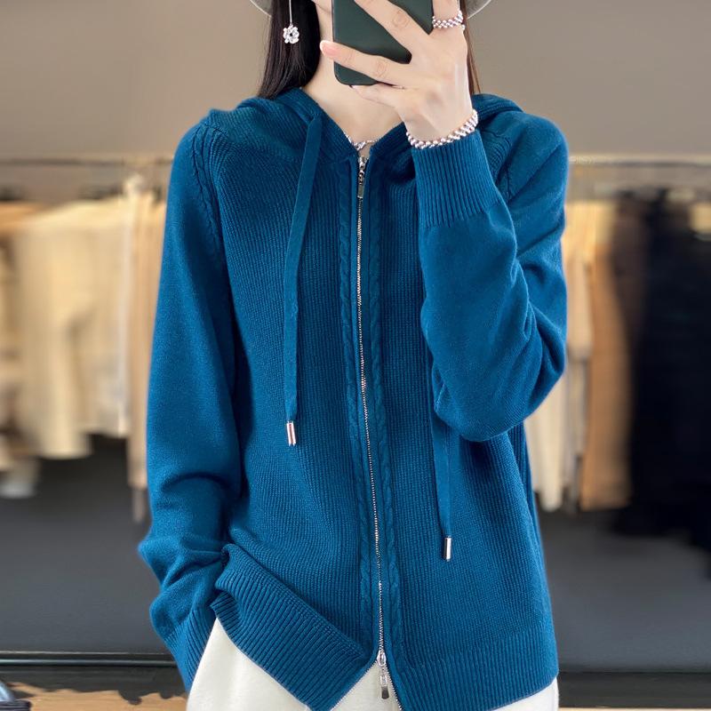 

Autumn and Winter Women s Casual Thin Solid Color Knitted Cardigan XXL чёрный