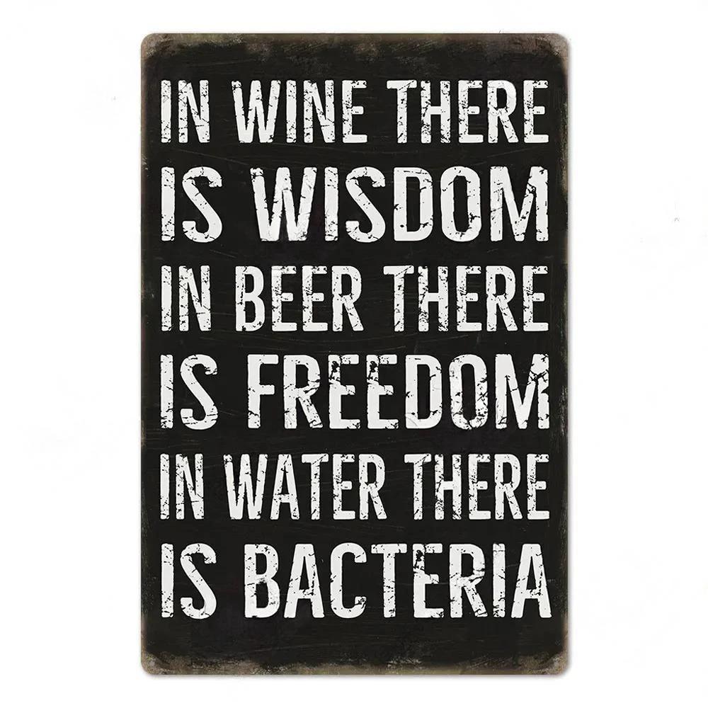 Sentence Vintage Plaque Metal Tin Signs Posters Decor Retro Wall Art Room Decoration for Home Family Bar Club