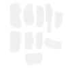 10PCS Silicone Comb Molds Transparent UV Resin Poxy Resin Molds DIY Making Tools Hand Craft