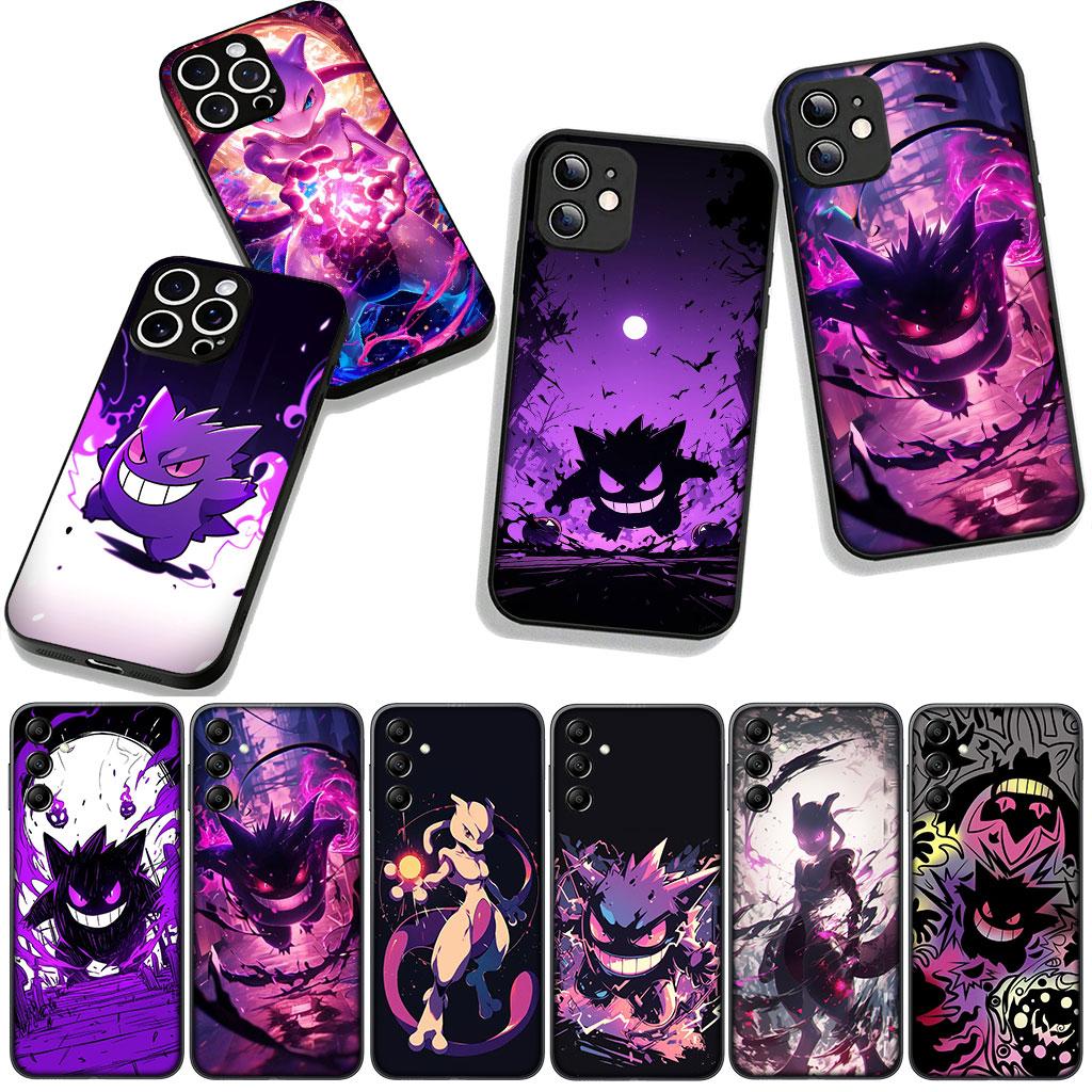 P-Pikachus GO P-Pokemons Gengar Phone Cover for Apple iPhone 16 15 14 Plus 13 12 Mini 17 Pro Max + ProMax 16E Air Case