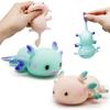 Jouet Squishy Axolotl à presser Fidgets Poisson Mignon Relax Antistress Jouets Boule à Presser à Rebond Lent Jouets Étirables Soulagement du Stress Adulte