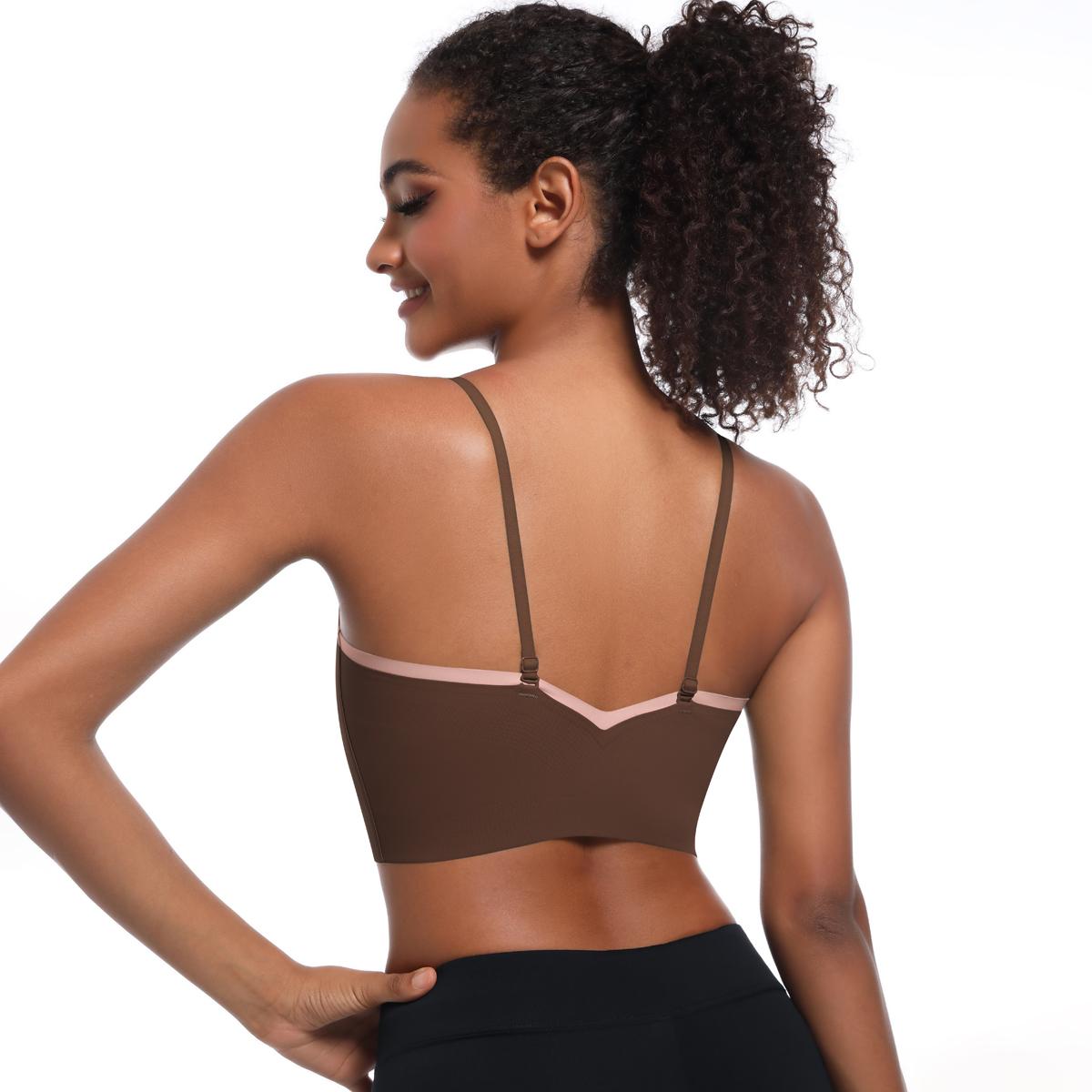 Nessaj Женский Спортивный Йога Бюстгальтер Высокопрочный Фитнес Жилет Быстросохнущий — фото 17