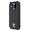Dkny Dkhmp15Lpshrpsk Iphone 15 Pro6.1 Czarny/Black Hardcase Leather Pattern Monogram Metal Logo Magsafe