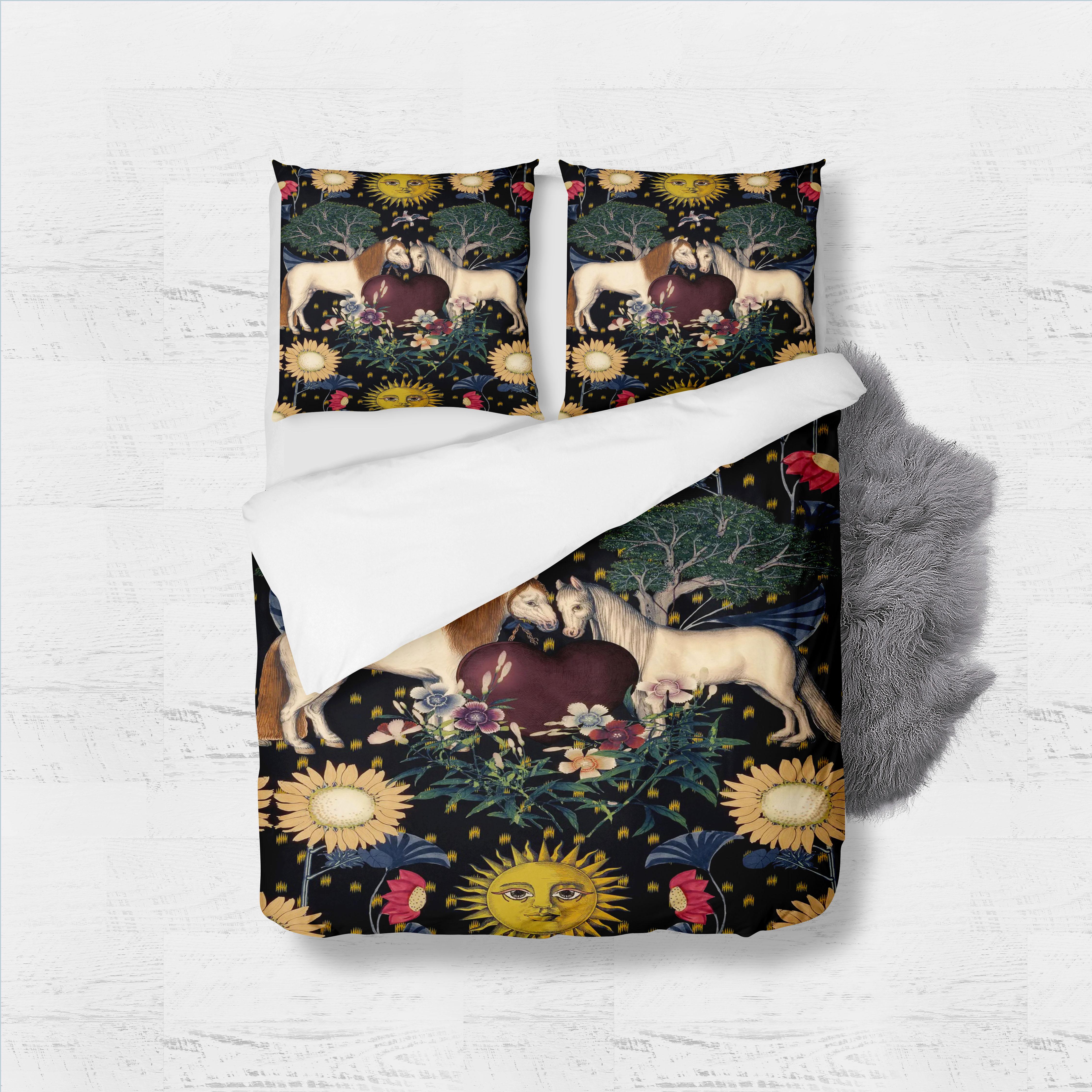 

Comforter Horse Carriage King Queen Double Full Twin Single Set Comforter (quilt)-EU Single(135*200cm)3pcs