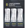 Men Transparent Silicone Aircraft Cup Male Masturbation Device Masturbators Cup Adults Sex Toys For