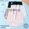 Plus Size Women Spring and Summer Cotton 7a Antibacterial High Waist Pregnancy Special Briefs