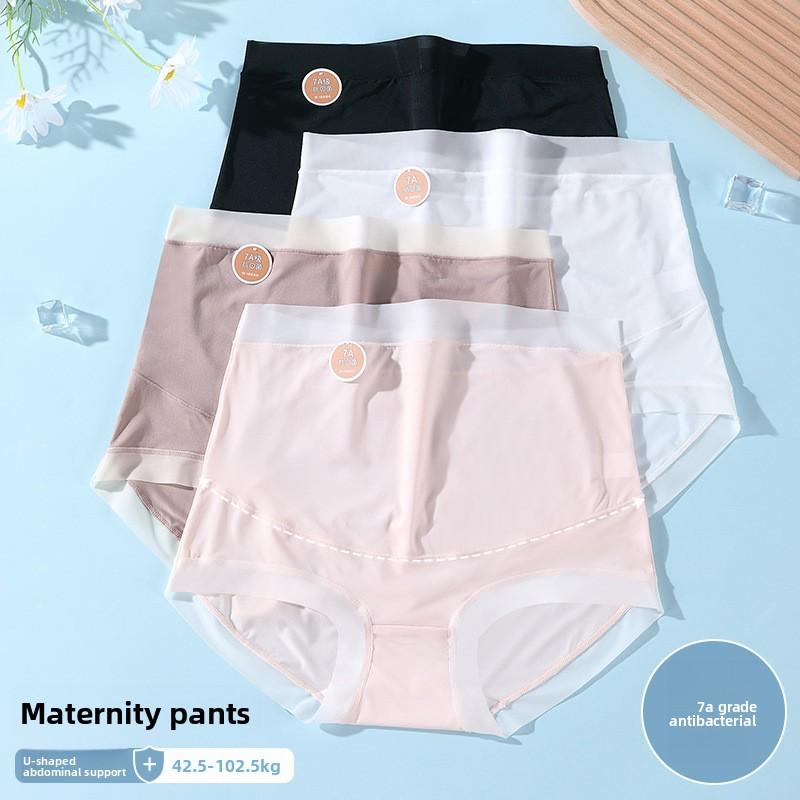Plus Size Women Spring and Summer Cotton 7a Antibacterial High Waist Pregnancy Special Briefs