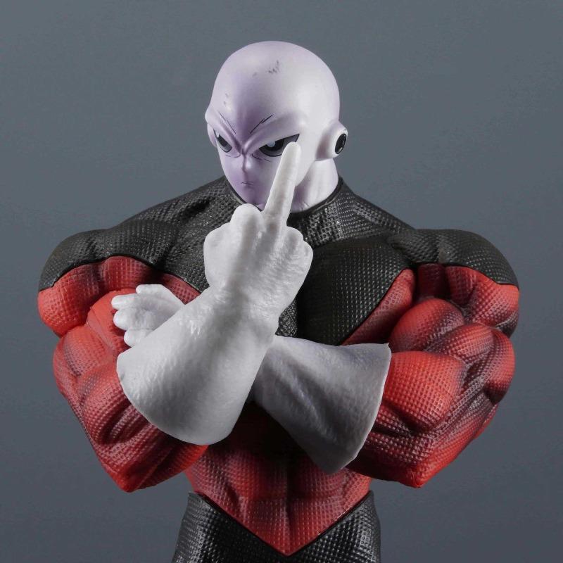 Anime Dragon Ball Z Full Power Jiren Doll Three Hands Interchangeable 25cm Statue Figure PVC Collectible Model Toy Ornament