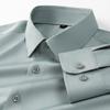 New Anti-Wrinkle Mens Shirts Long Sleeve Dress Shirts For Slim Fit Camisa Social Business Blouse White Shirt Blue Shirt