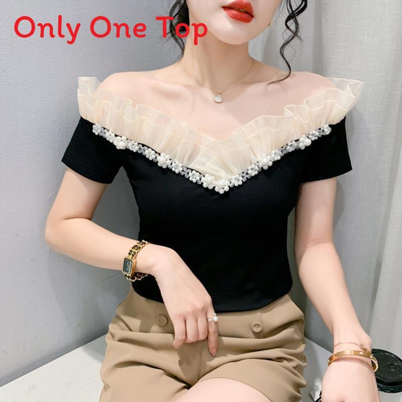 Fabric Long Sleeve Off Shoulder Top For Elegant Office Wear