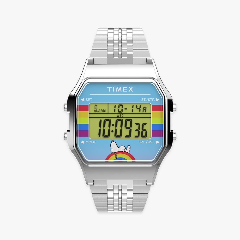 [Timex] Peanuts T80 Snoopy Металлические наручные часы Dream in Color 34 мм TW2V61300