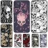 Gothic Floral Skull Case For Xiaomi 13T 14 Pro 11T 12T 12 13 Lite POCO X6 X3 X4 X5 Pro F3 F5 M5s M6 Pro Cover