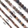 4 6 8 10 12mm Natural Stone Beads Matte Black Stripe Agate Round Loose Beads For Jewelry Making DIY Bracelet Necklace Supplies