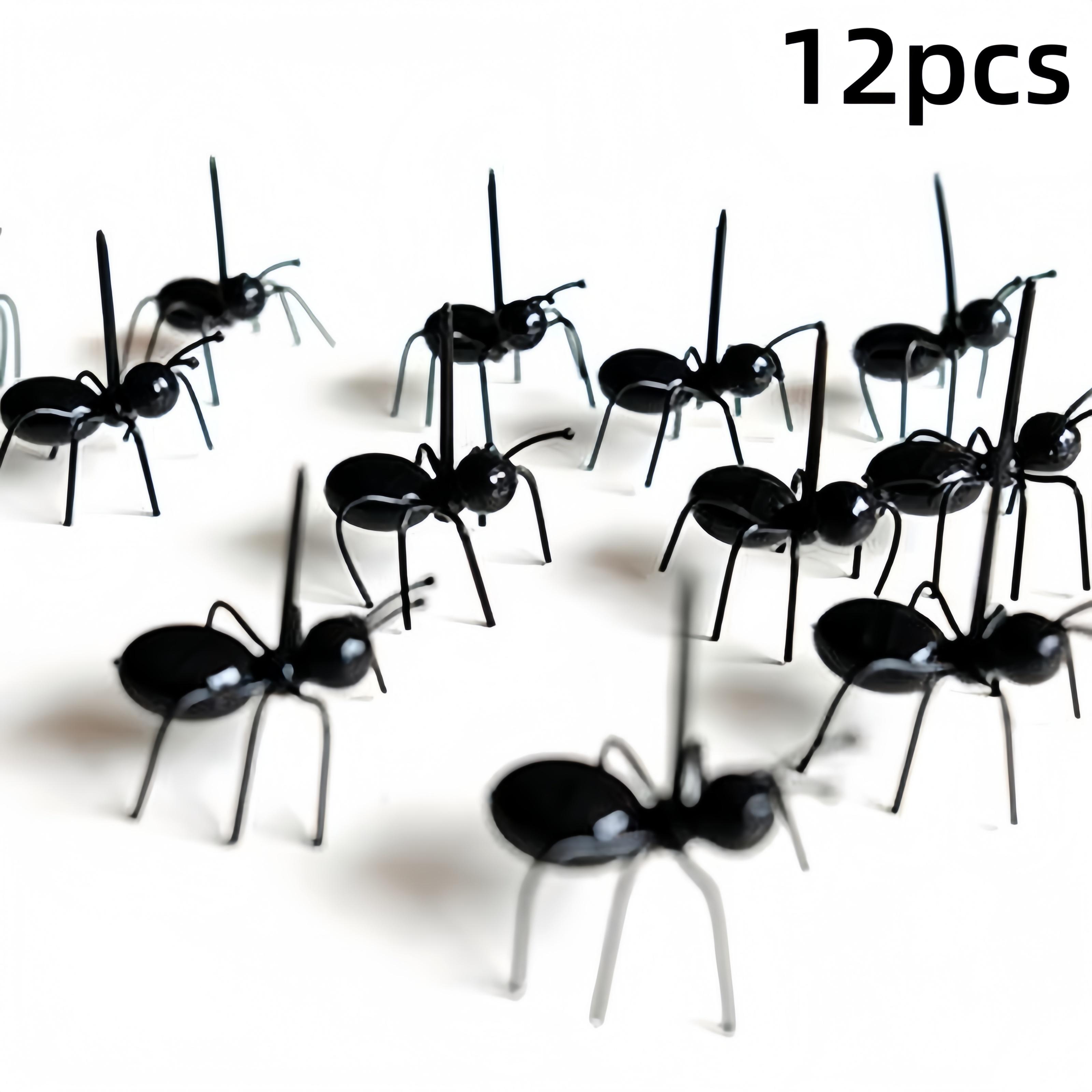 

12 шт., зубочистки для фруктов, десертная вилка, многоразовые вилки для еды муравьев, вилки для закусок в виде животных для закуски, торта, десерта 12-pcs чёрный