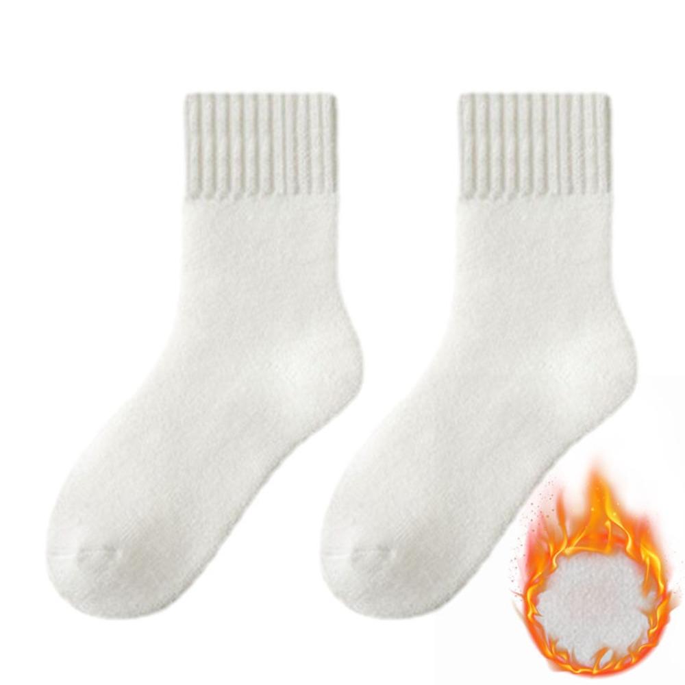 New Polyester Cotton Winter Warmer Thicken Sock Medium Tube Sock Thermal Wool Cashmere Snow Socks Seamless Sleeping Socks