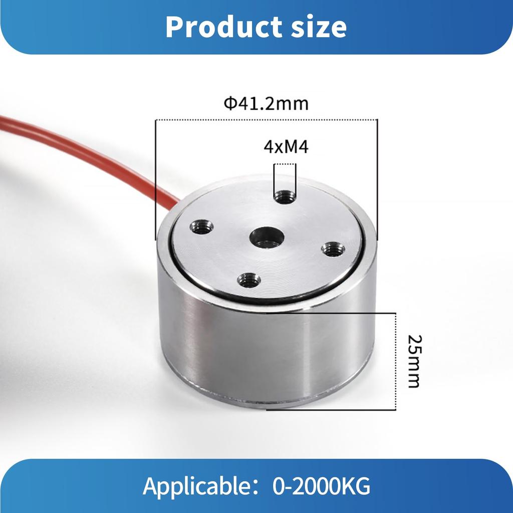 QILICHUANGAN Wägezelle, Hochpräzisions-Drucksensor, Messbereich 0-200 kg, Edelstahl, IP65/66 Wasserdicht (0-20KG)