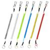 Elastic Steel Wire Keychain Lanyard for Fishing