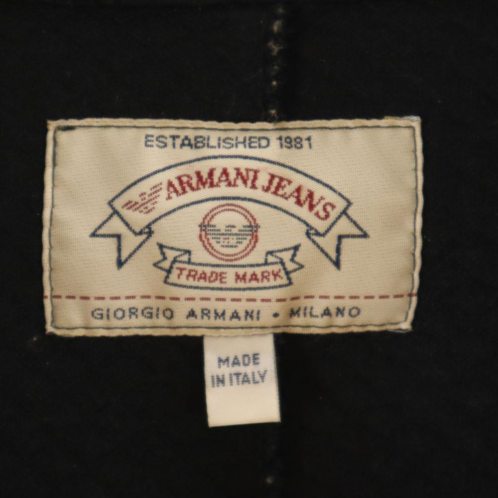 ARMANI JEANS 90s Old quilting tailored jacket 40 Charcoal black blazer Women Used