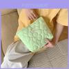 Large Capacity Polyester Flower Pattern Makeup Bag Cute Portable Toiletry Pouch For Women